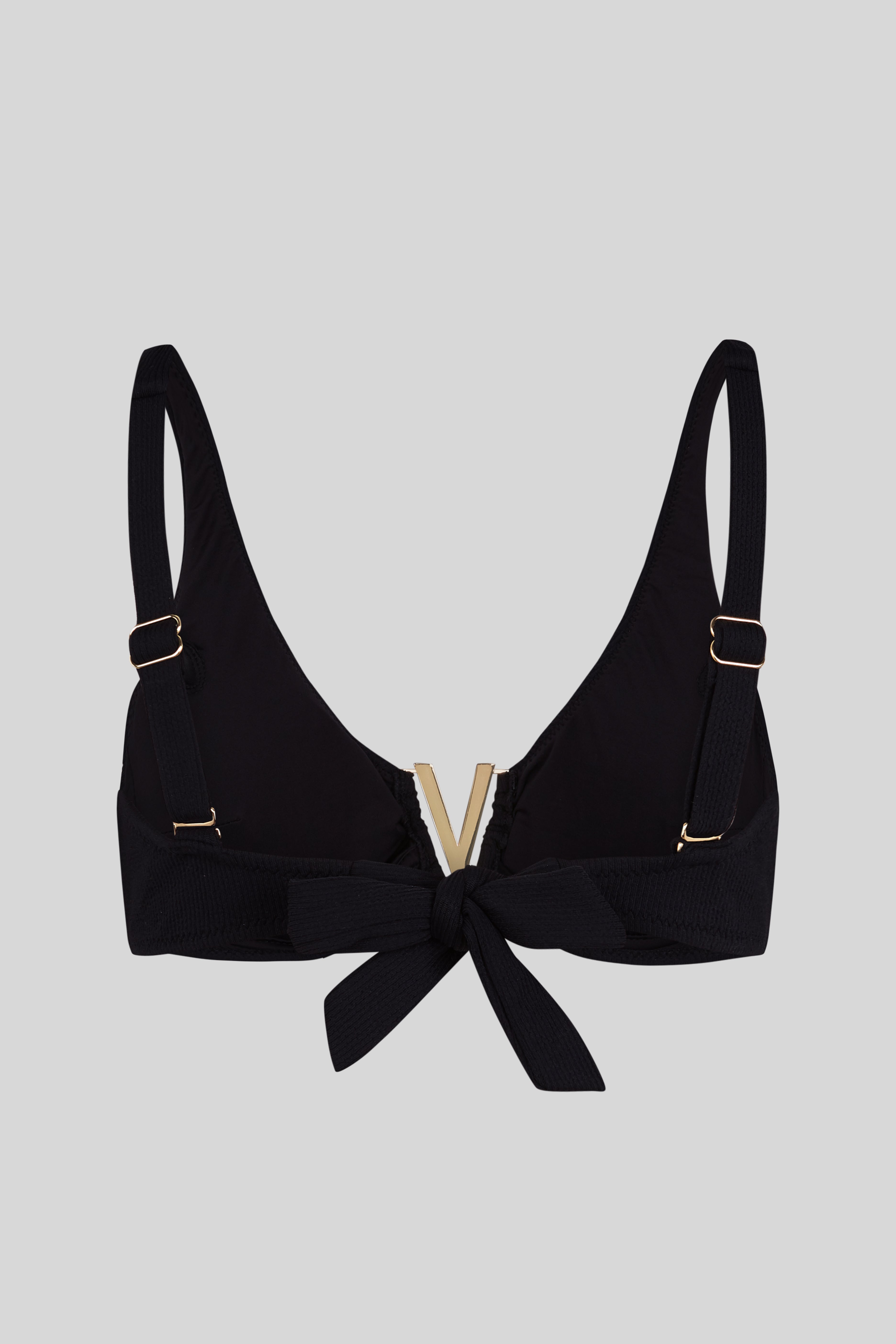 Black Aiguablava Bikini Top