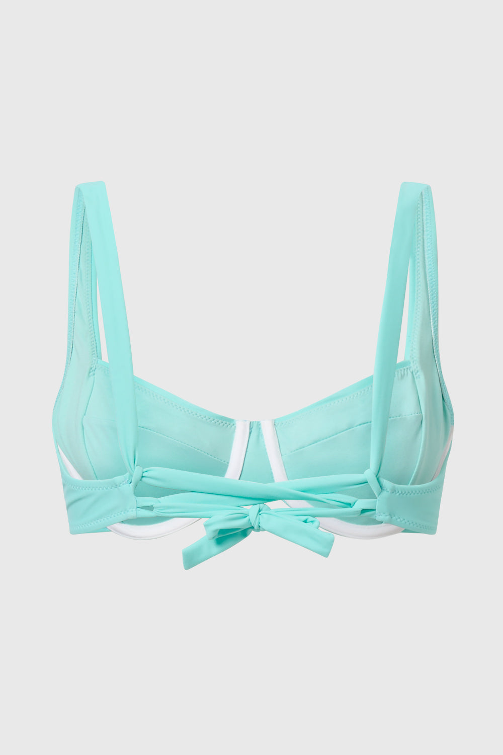 Blue Underwire Bikini Top Back View AQVA Swimwear