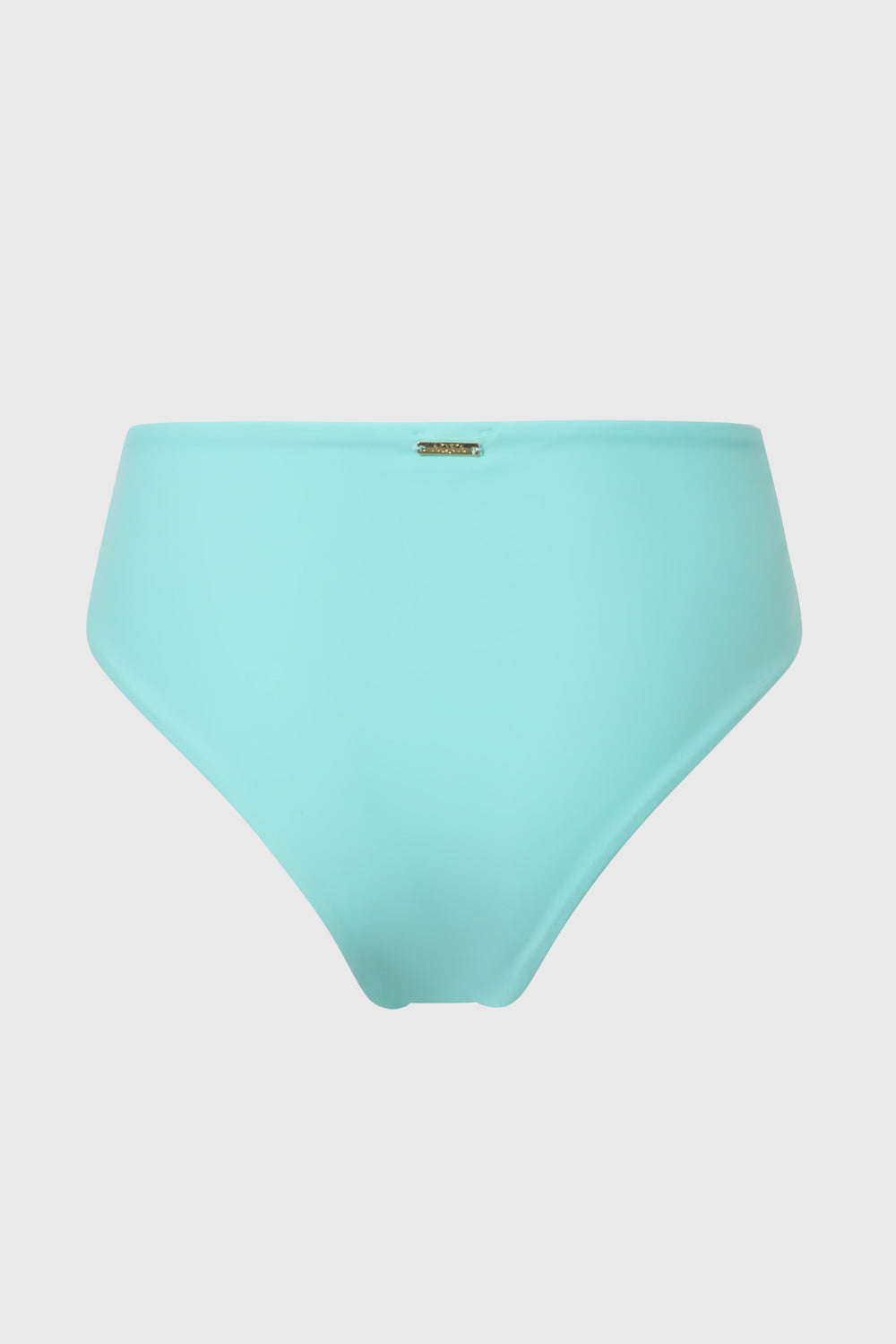 High-Waisted Blue Bikini Bottom Back View AQVA Swimwear