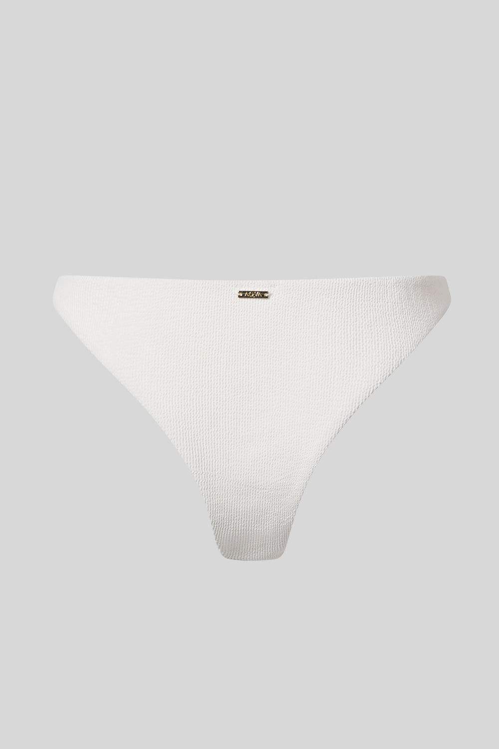 Nude high-waisted Brazilian back Brazilian knickers by AQVA Swimwear