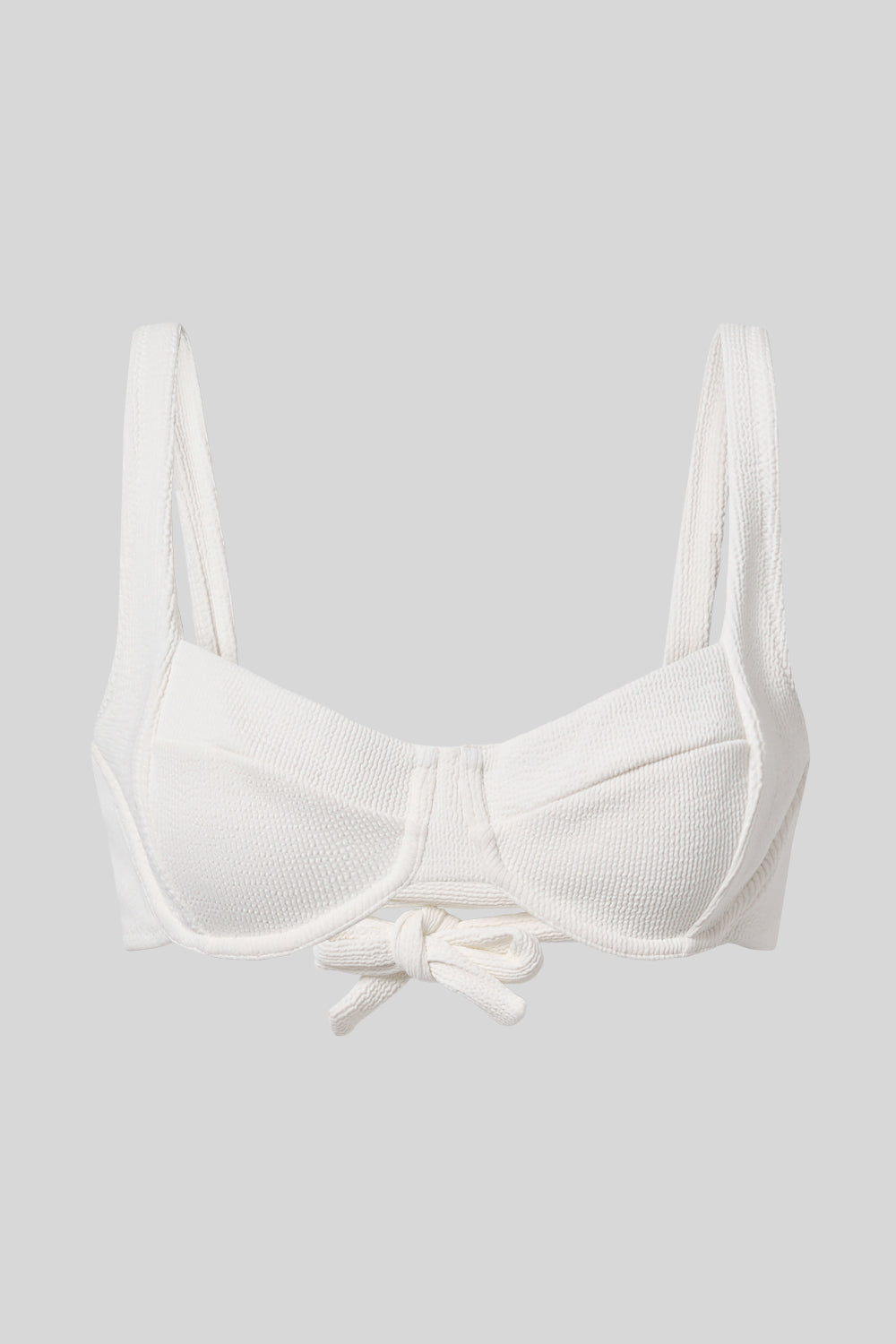 Nude beige bikini top by Aqva Swimwear