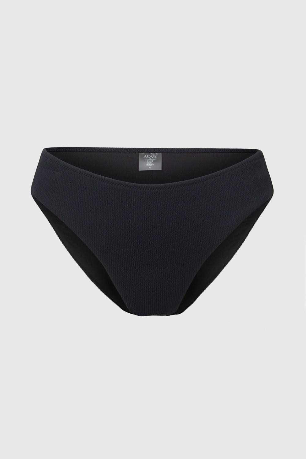 Black Bikini Bottom AQVA Swimwear
