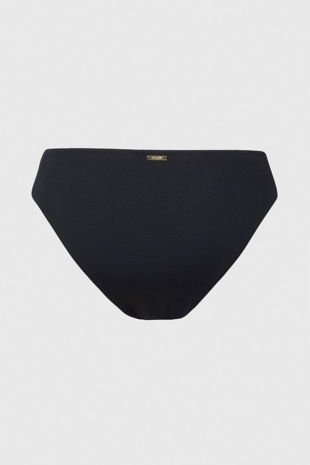 Black bikini bottom back view AQVA Swimwear