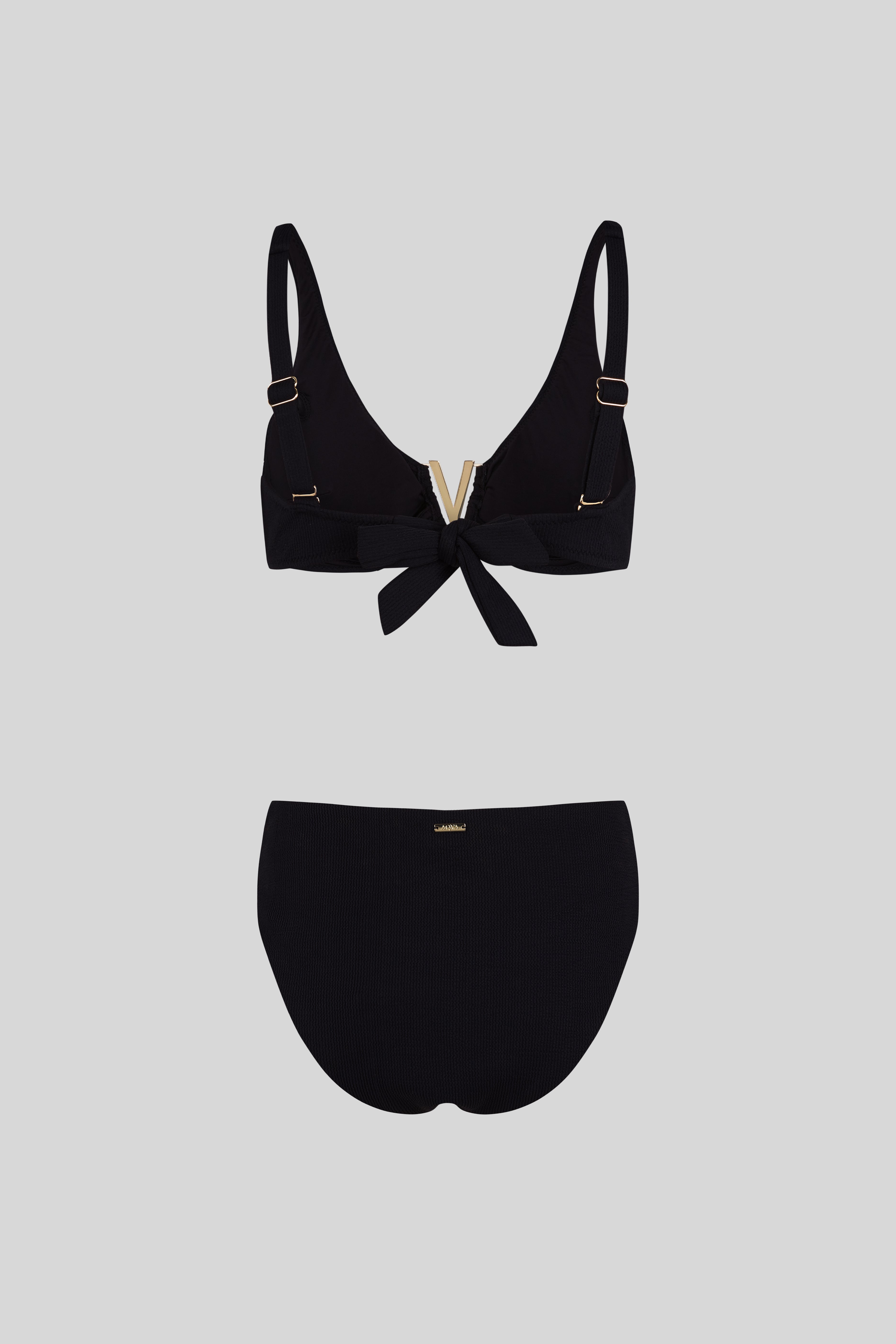 Black Aiguablava Bikini Top